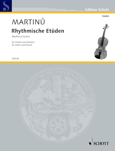 Études rythmiques: H 202 (recte 216/217). violin (and piano).