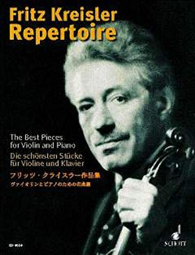Fritz Kreisler: Repertoire For Violin. Sheet Music for Violin, Piano Accompaniment