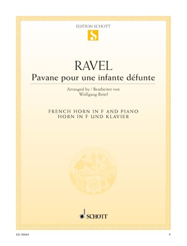 Pavane pour une infante défunte: horn in F and piano.