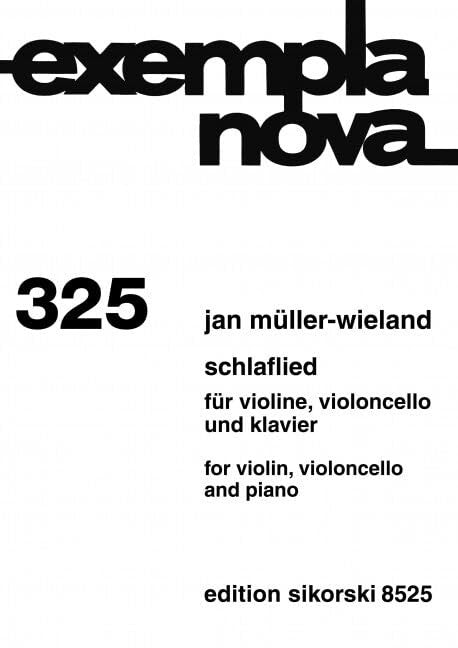 Schlaflied: für Violine, Violoncello und Klavier. 325. piano trio.
