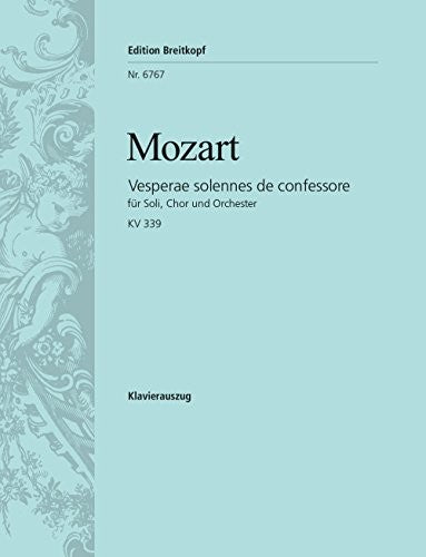 VESPERAE SOLENNE DE CONFESSORE K339 CHANT