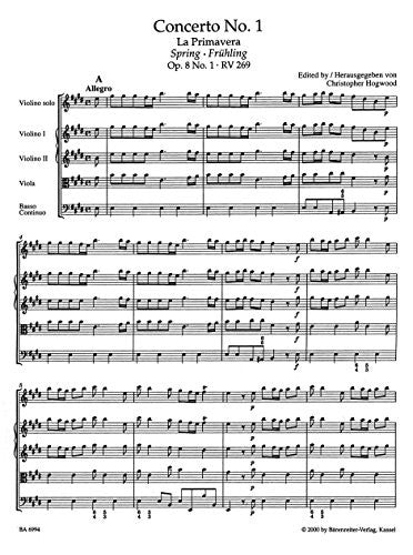 Vivaldi: The Four Seasons - Complete (Full Score)