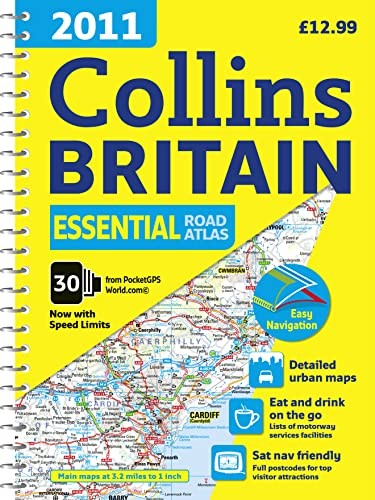 2011 Collins Essential Road Atlas Britain