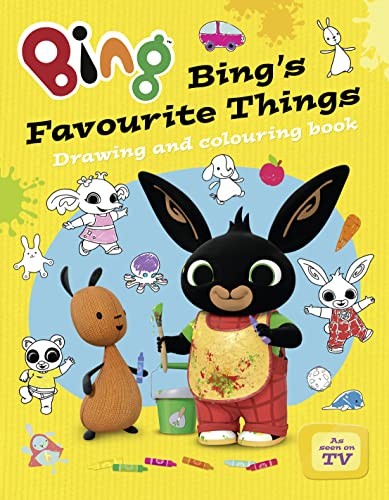 Bings Favourite Things drawing and colouring book