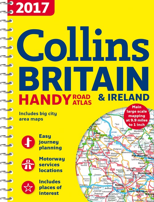 2017 Collins Handy Road Atlas Britain and Ireland