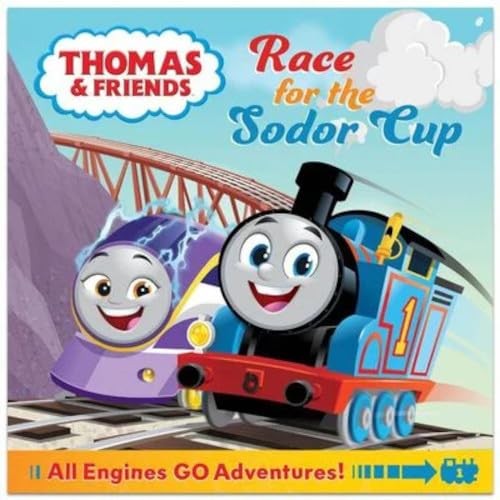 Thomas & Friends: RACE FOR THE SODOR CUP - Thomas the Tank Engine Story Book - All engines Go Adventures!