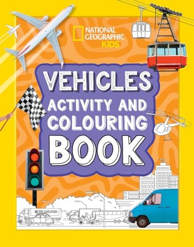 Vehicles Activity and Colouring Book