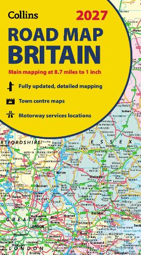 Collins Road Map of Britain 2027 (Folded Map)