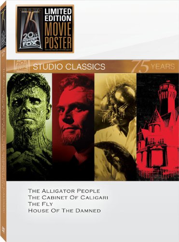 Classic Quad Set 16 (The Alligator People / The Cabinet of Caligari / The Fly / House of the Damned)