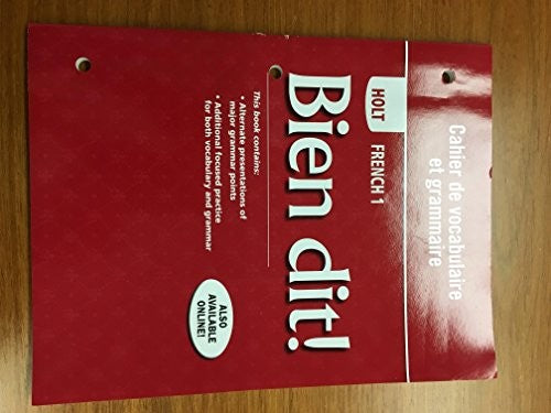 Cahier de Vocabulaire Et Grammaire Level 1a/1b/1