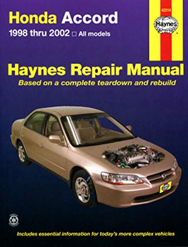 Honda Accord (1998-99) Automotive Repair Manual (Haynes Automotive Repair Manuals)