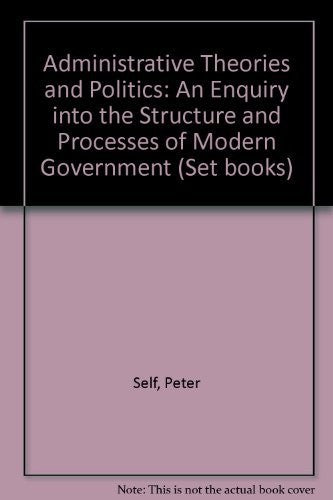 Administrative Theories and Politics