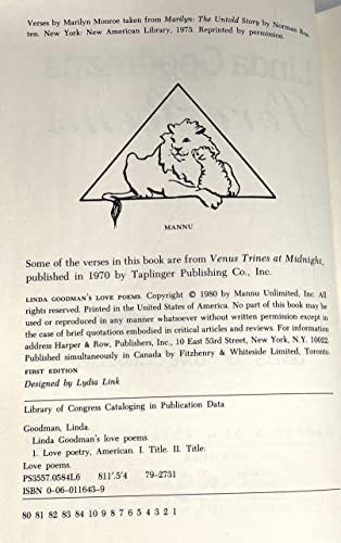 Linda Goodman's Love Poems