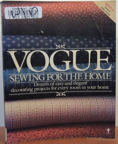"Vogue" Sewing for the Home