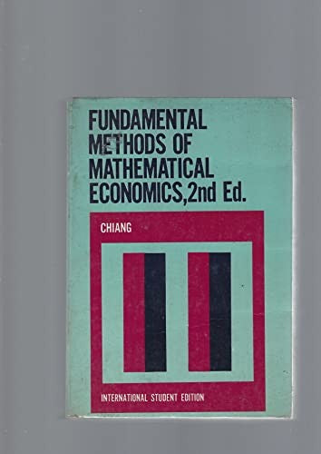 Fundamental Methods of Mathematical Economics