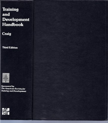 American Society for Training and Development Training and Development Handbook