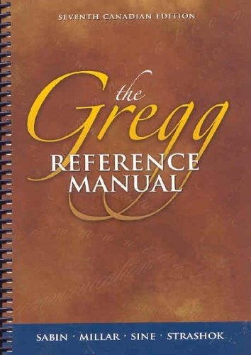 The Gregg Reference Manual, Seventh Edition