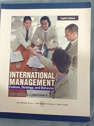 International Management: Culture, Strategy, and Behavior