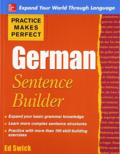 Practice Makes Perfect German Sentence Builder