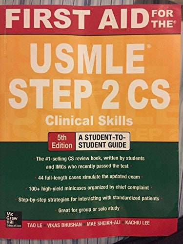 First Aid for the USMLE Step 2 CS, Fifth Edition