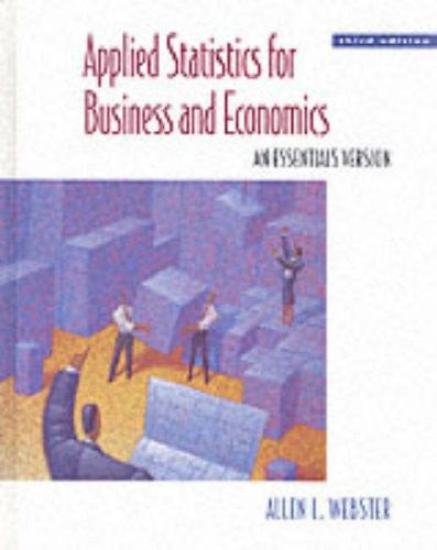 Applied Statistics for Business and Economics