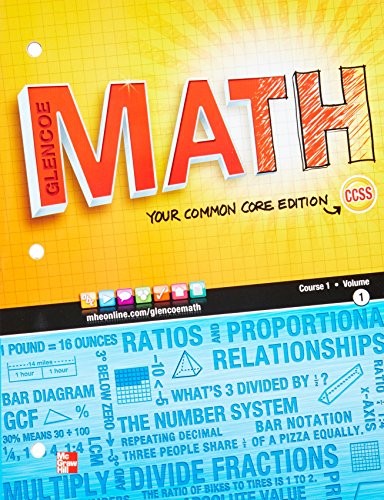 Glencoe Math, Course 1, Student Edition, Volume 1