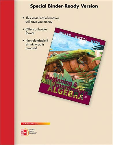 Loose Leaf Version for Beginning & Intermediate Algebra
