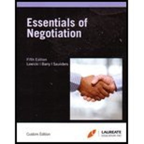 Essentials of Negotiation