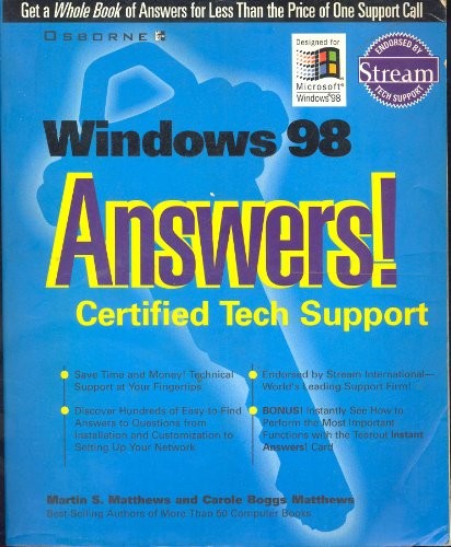 Windows 98 Answers!