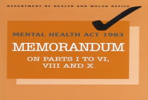 Mental Health Act, 1983