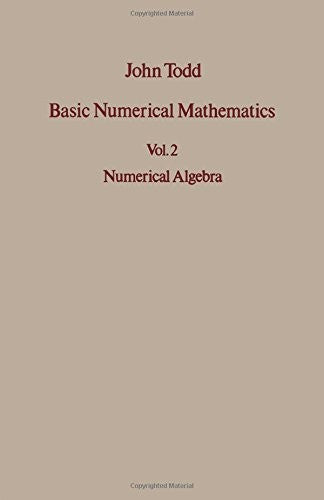 Basic numerical mathematics (International series of numerical mathematics)