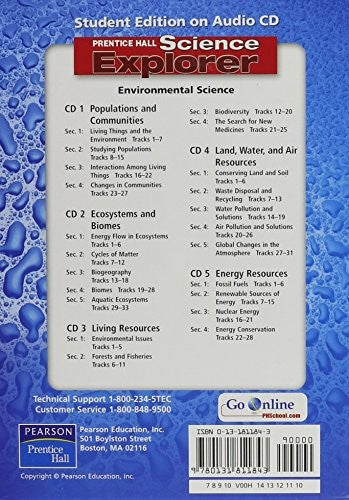 Environmental Science Student Edition on Audio CD