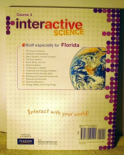 Pearson Interactive Science Florida Course 3
