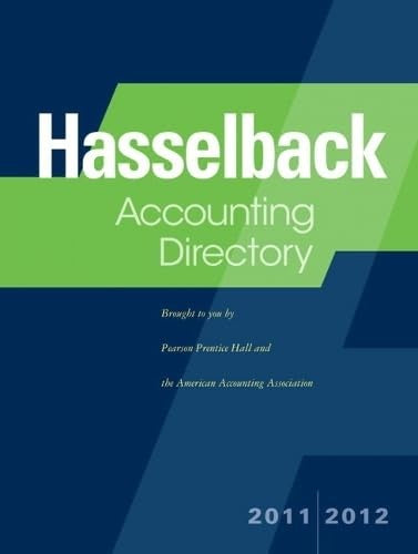 Pearson Prentice Hall Accounting Faculty Directory 2011-2012
