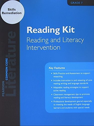 Pearson Literature, Reading Kit, Reading and Literacy Intervention, Common Core