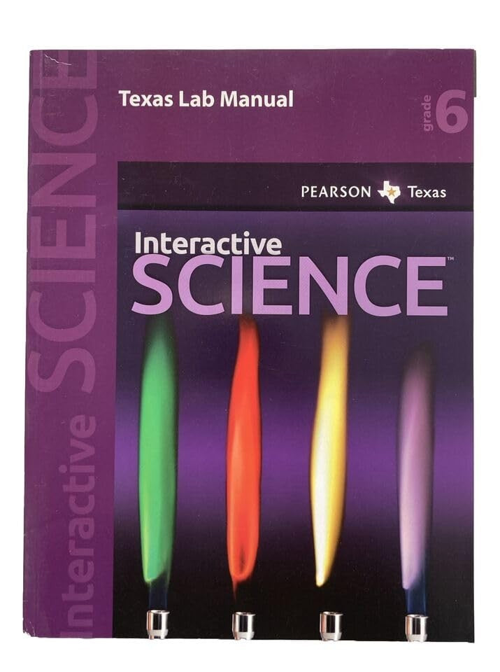 Pearson Texas Interactive Science Grade 6 Lab Manual