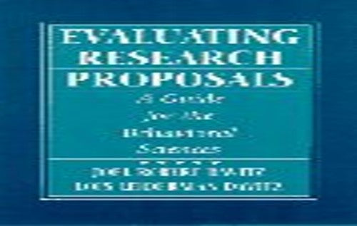 Evaluating Research Proposals