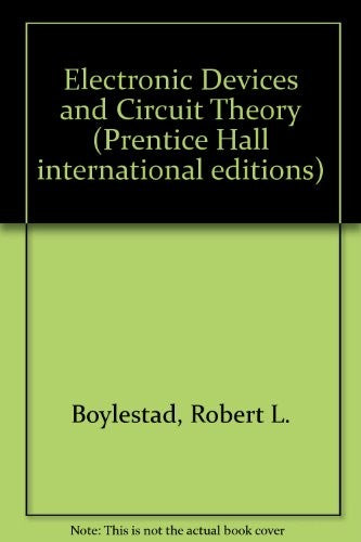 Electronic Devices and Circuit Theory