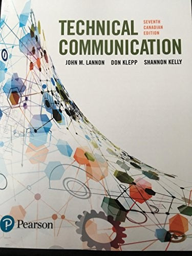 Technical Communications, Seventh Canadian Edition