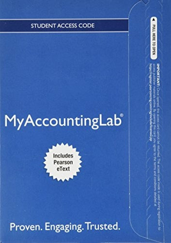 MyLab Accounting with Pearson eText -- Access Card -- for Horngren's Accounting, The Managerial Chapters