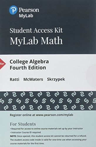 College Algebra, Books a la Carte Edition Plus Mylab Math with Pearson Etext -- 24-Month Access Card Package
