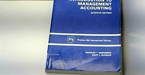 Introduction to Management Accounting