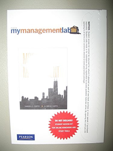 MyLab Management with Pearson eText -- Access Card -- for Modern Management