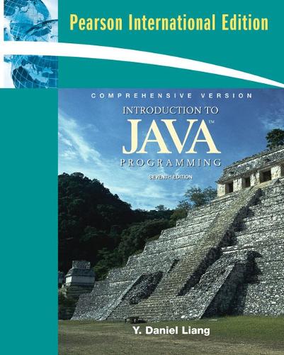 Introduction to Java Programming, Comprehensive Version
