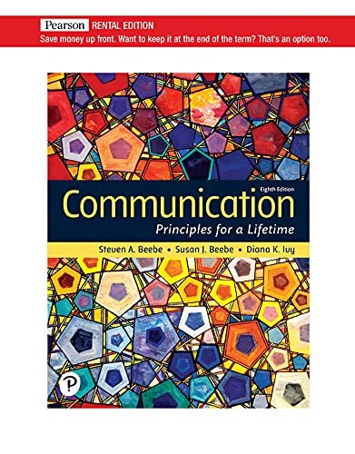 Communication Principles for a Lifetime th Edition
