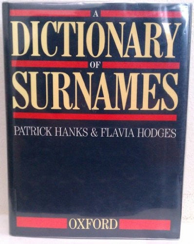 A Dictionary of Surnames