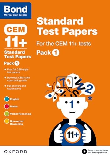 Bond 11+: CEM: Standard Test Papers: Ready for the 2025 Cambridge Select Insight exam