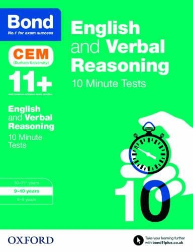 Bond 11+: English & Verbal Reasoning: CEM 10 Minute Tests (now Cambridge Select Insight)