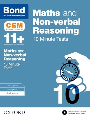 Maths & Non-verbal Reasoning: Bond 11+ CEM 10 Minute Tests (now Cambridge Select Insight)