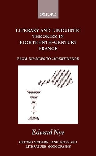 Literary and Linguistic Theories in Eighteenth-Century France